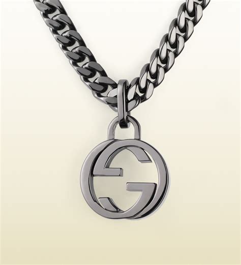 icon necklace gucci|Gucci interlocking g pendant necklace.